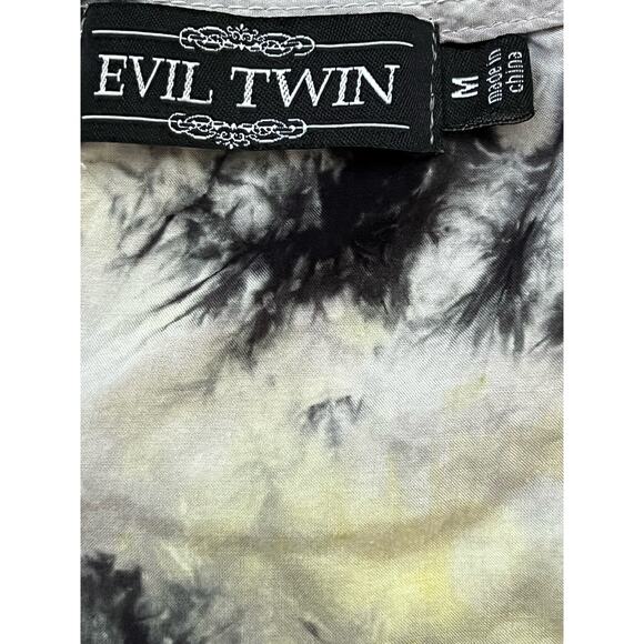 Evil twin Tie dye shirt dress boho chic 90s whimsigoth grunge festival mini - Picture 9 of 9